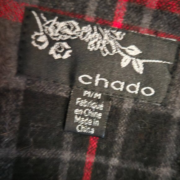 Y2K Red Gray Plaid Fitted Blazer Size M Cap Sleeve Punk Academia Office Siren - Picture 9 of 10